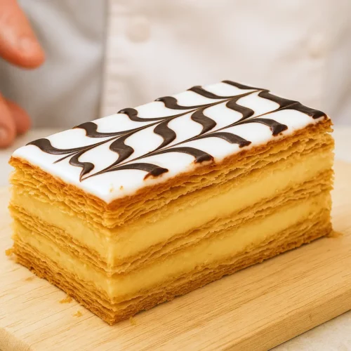 Mille-Feuille Gourmand – Vanille, Chocolat, Caramel ou Amandes